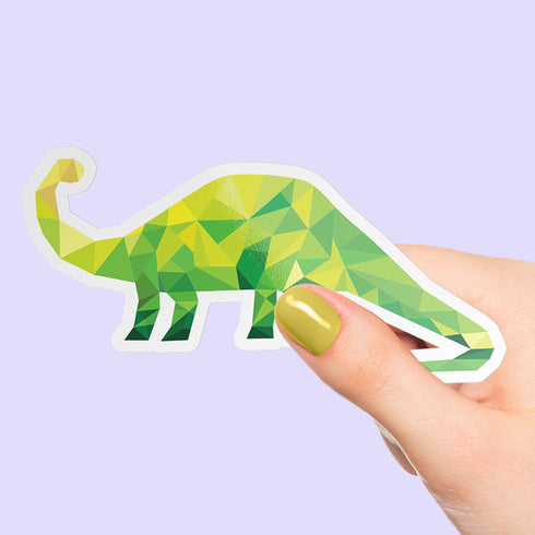 Dinosaur Brontosaurus Premium Vinyl Sticker, Water Bottle Sticker, Dinosaur Party Favors, Laptop Decal